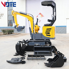 1 ton Factory Price Small 1000kg Mini Crawler Digger Farm Garden Using Portable Mini Excavator Hydraulic Micro Bagger customized